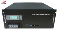 اتصالات النسخ الاحتياطي شحن بطاريات lifepo4 5U 48V 100Ah سعة شاشة LCD