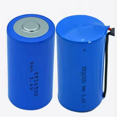 بطارية er26500 3.6v 8500mah 9ah lisocl2 بطارية Er26500 بطارية الليثيوم بحجم C 3.6V 9000mah بطارية الليثيوم الأساسية