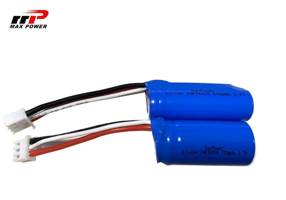 18350 3.7v 700mAh 10C بطارية ليثيوم أيون قابلة لإعادة الشحن ذات بطارية UL KC CB PSE