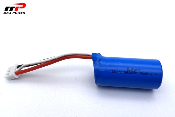 18350 3.7v 700mAh 10C بطارية ليثيوم أيون قابلة لإعادة الشحن ذات بطارية UL KC CB PSE