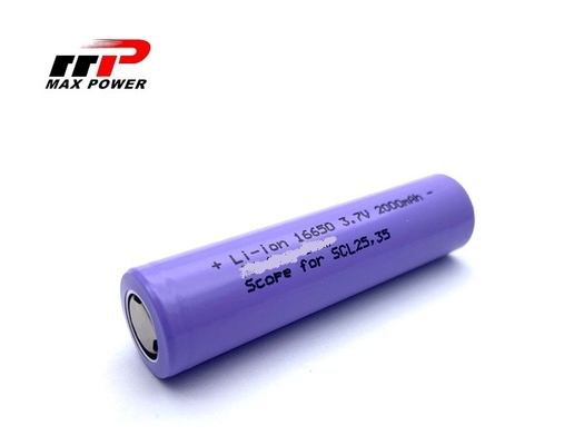 Li16650C 3.7 فولت 2000mah بطارية ليثيوم أيون قابلة لإعادة الشحن خلية OEM خدمة CE UL CB