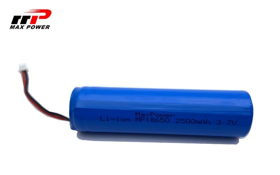 2500mAh 18650 3.7V بطاريات ليثيوم أيون قابلة لإعادة الشحن استخدام GPS