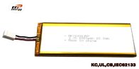 الجهاز الطبي Li Polymer Battery 6000mah 3.7V 7249135P مع موافقة KC CB UL