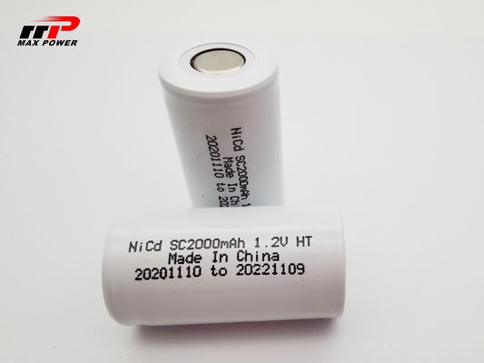بطارية NICD 1.2 فولت 2000 مللي أمبير خلية بطارية 10C 15C عالية المعدل
