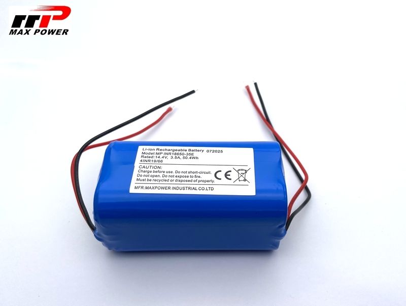14.4V 18650 3500mAH بطارية ليتيم أيون حزمة للبطارية لتنظيف الروبوت المنظف