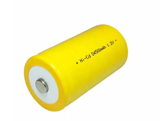 4500mah 1.2V NiCd بطاريات قابلة لإعادة الشحن مسطحة أعلى لإضاءة الطوارئ