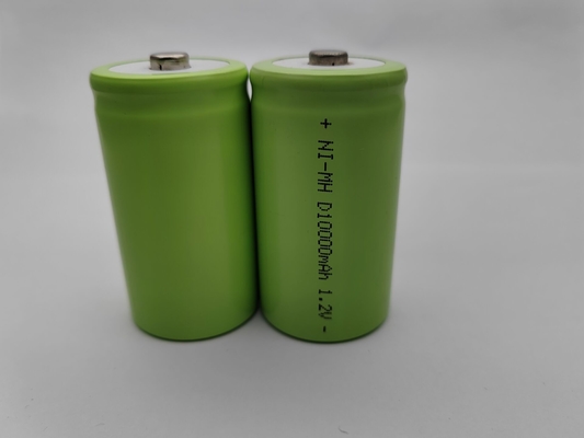 D SIZE البطاريات القابلة لإعادة الشحن من هيدريد المعدن النيكل 10000 MAH ، IEC62133 ، UL ، KC CE