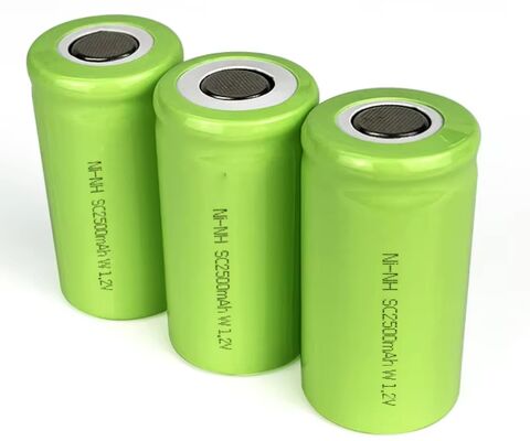 بطارية SC2500mAh 1.2V Ni-MH قابلة لإعادة الشحن مع 1000 دورة حياة طويلة وسعة عالية