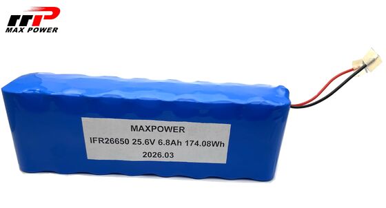 8S2P 26650 بطارية LiFePO4 25.6V 6.8Ah حل طاقة عالي الطاقة للروبوتات الصناعية