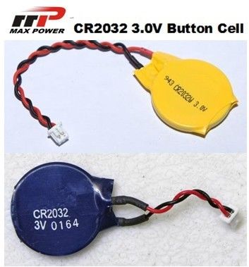 CR2032 3V بطارية ليثيوم الأساسية 210mAh ، خلية زر الجهد العالي