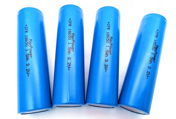 1KHz 3.2V 1500mAh قابلة للشحن LiFePO4 بطارية IFR18650 لإضاءة الطوارئ مع KC CB UL