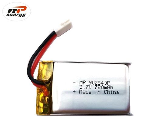 20C ارتفاع معدل التفريغ بدون طيار الطائرات بدون طيار ليثيوم بوليمر 902540P 720mAh CB IEC62133 KC
