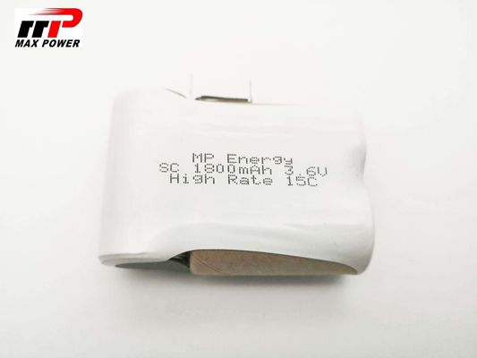 أدوات الطاقة خلايا البطارية Nicd 3.6V SC1800mAh معدل تفريغ عالي 15C CB IEC MSDS