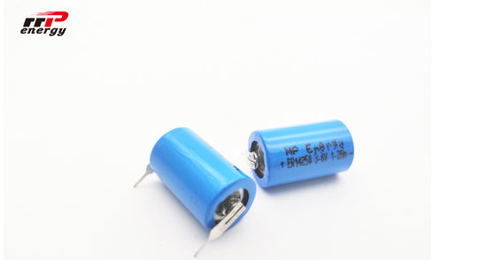 بطارية ER14250 بقوة 1200 مللي أمبير في الساعة Li SOCI2 3.6 V وبطارية Primarty Lithium Ion 1 / 2AA