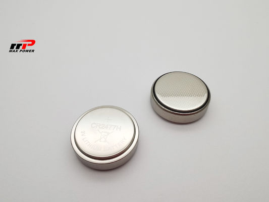خلية زر 3V CR2477 1000mAh بطارية Li-Mno2 سعة عالية